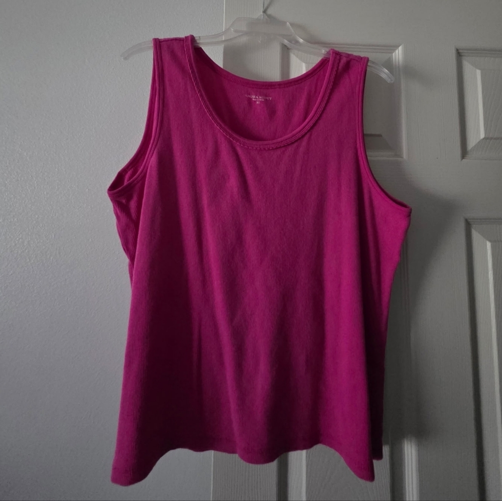 Laura Scott Fuchsia Tank Top